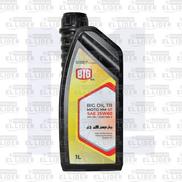 ACEITE 4T 25W60 BIG OIL API SN/JASO MA2