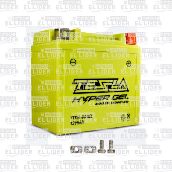 BATERIA YTX5L-BS HYPER GEL TESLA XR 150L/XR125L/XR300/CBF150/CB160F DLX/BROSS125/NXR125 ES/BWS100/FZ 16 2.0 FI/AN100 SPACE/ADVANCE 110/C100/PULSAR 150 NS/PULSAR 160 NS/XRE190/ BIZ