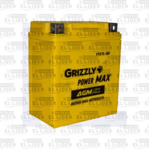 BATERIA YTX7L-BS GRIZZLY POWER MAX AGM DR 200/DR 150/XTZ 250/VIVA 115/FZ 16/PULSAR 135/DISCOVER 135/ VIVAX 115/AKT 110