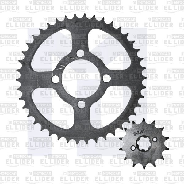 KIT ARRASTRE BOXER CT 100/PLATINO 100 SK INDIAN PREMIUM 14TH*42TH SIN CADENA