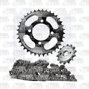 KIT ARRASTRE AKT110/UNIK 110/ADVANCE 110/VICTORY ONE/AKT125 FLEX KONTROL 14TH*36TH*428H*104L