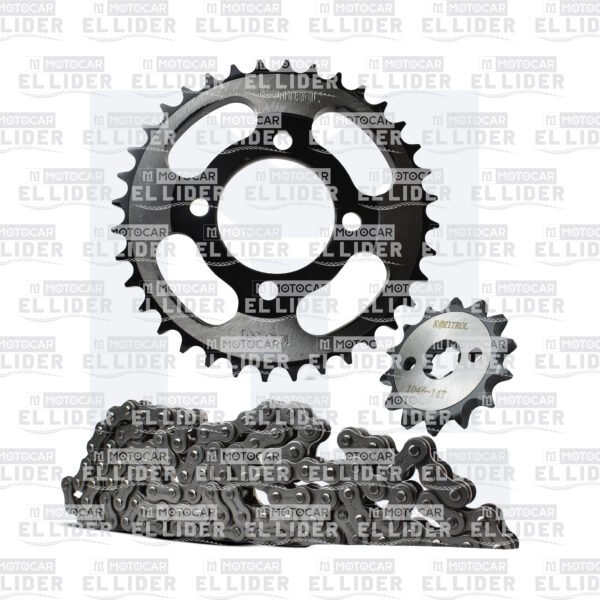 KIT ARRASTRE AKT110/UNIK 110/ADVANCE 110/VICTORY ONE/AKT125 FLEX KONTROL 14TH*36TH*428H*104L