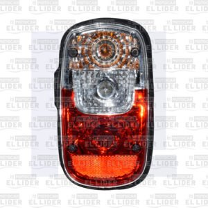 STOP TRASERO IZQUIERDO TUK TUK COMPLETO TRANSPARENTE-ROJO ORGINAL TVS