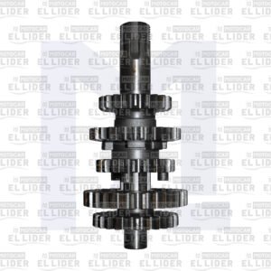 EJE CLUTCH AX100/JC100+ PIÑONES COMPLETO (EJE PRIMARIO) ORIGINAL JINCHENG/IBR